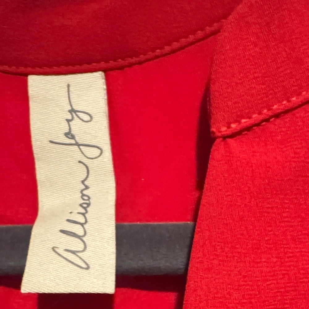 Allison Joy Bold Red Sleeveless Top - Picture 2 of 6